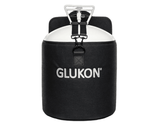 Schwarzer Glukon Rucksack für Glukon Spühkleber
