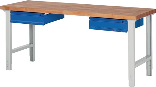 PROMAT Werkbank B2000xT700xH790-1140mm Buche massiv