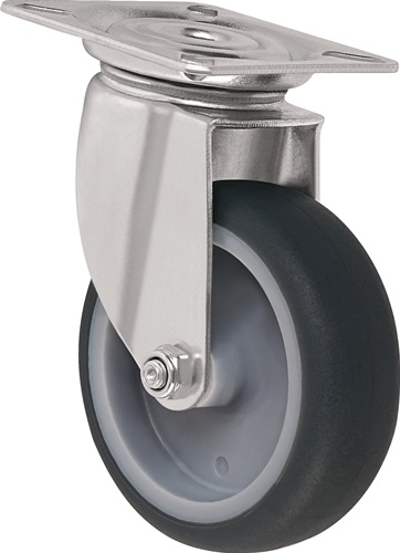 TECWERK Lenkrolle Rad- Durchmesser  50 mm grau