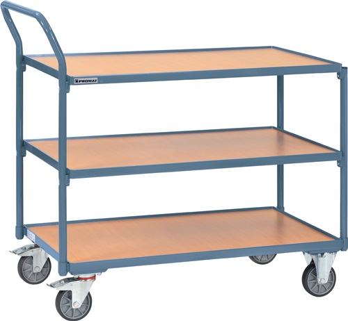PROMAT Tischwagen 3 Ladeflächen L850xB500mm