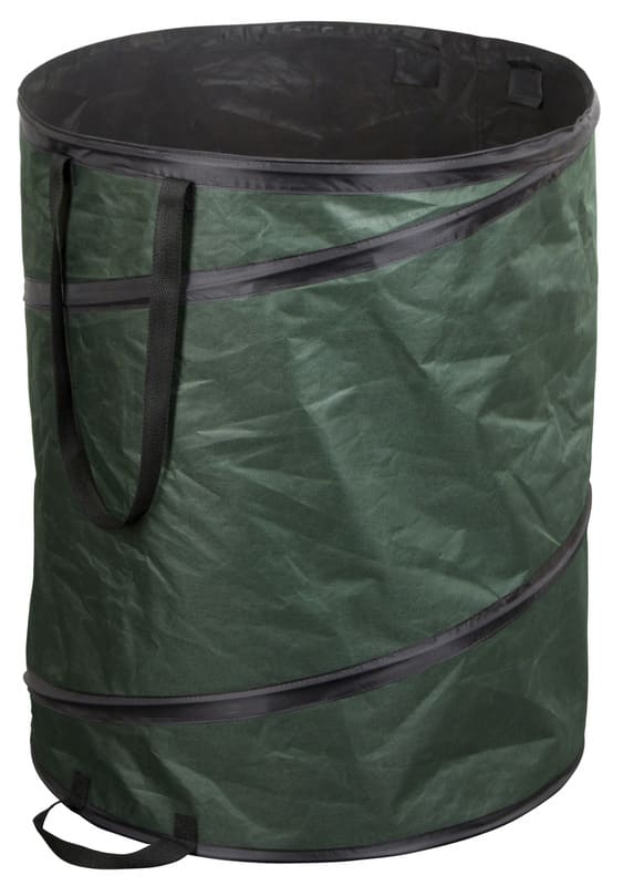 Grün-schwarze Gartentasche ideal als Laubsack für den Garten