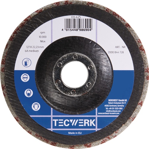 TECWERK Vlies-Kompaktscheibe  Durchmesser  125 mm Bohrungs- Durchmesser  22,23 mm