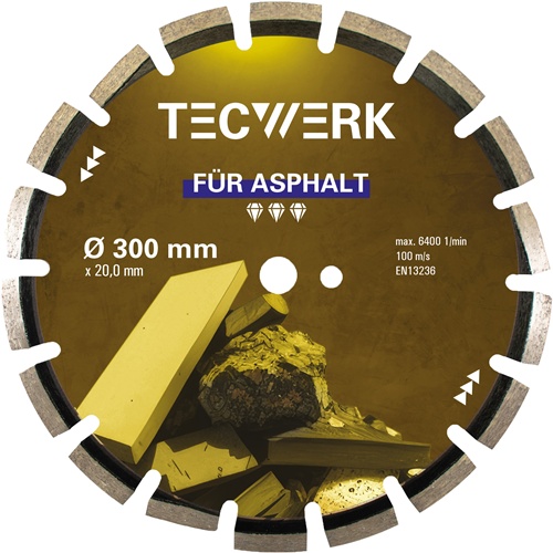 TECWERK Diamanttrennscheibe  Durchmesser  400 mm Bohrung 25,4 mm