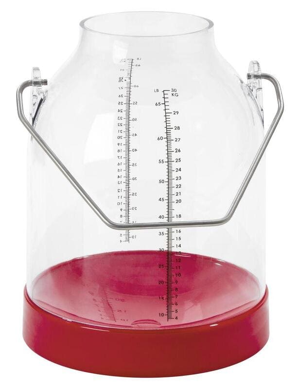 Melkeimer mit rotem Boden
