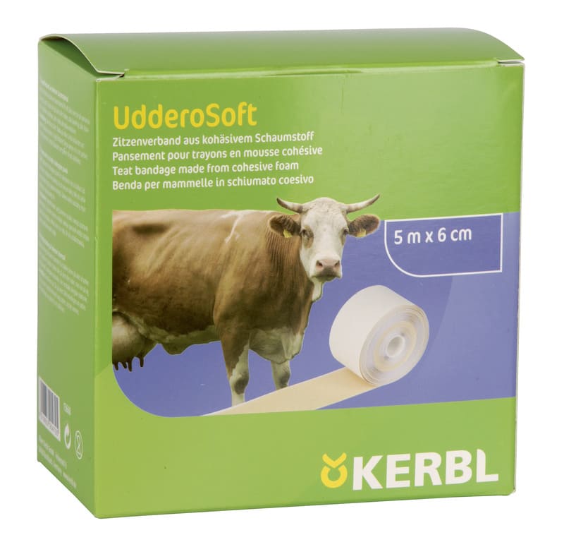 UdderoSoft Zitzenverband in grüner Kerbl Verpackung