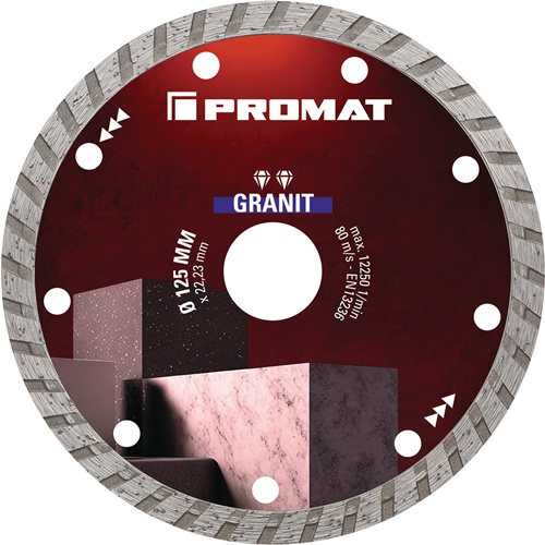 PROMAT Diamanttrennscheibe  Durchmesser  125 mm Bohrung 22,23 mm