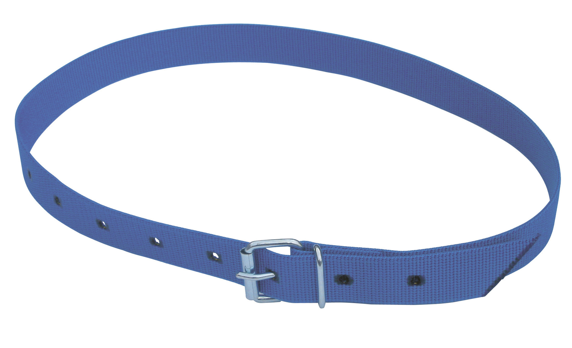Halsmarkierungsband mit Rollschnalle, blau, 120 cm