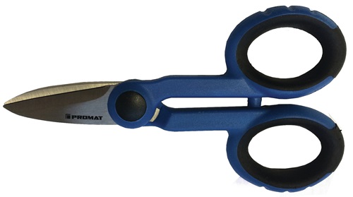 TECWERK Elektriker-/Handwerkerschere Länge 140 mm