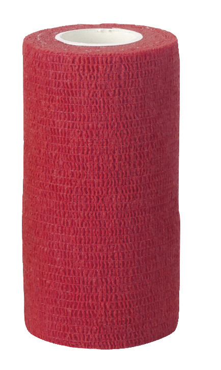 Selbsthaftende Bandage VetLastic - rot, 7,5 cm