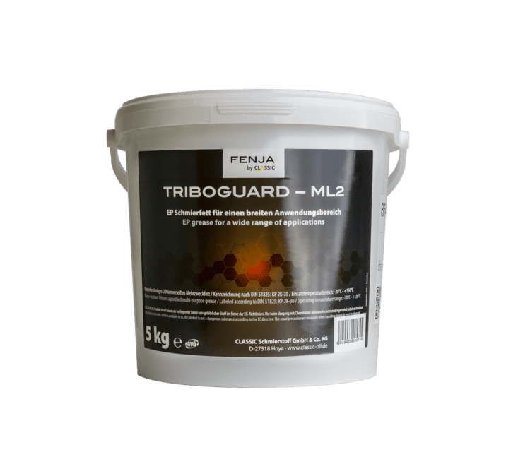 Schwarz weißer 5 kg Eimer EP-Mehrzweckfett Triboguard ML 2 von Classic Fenja