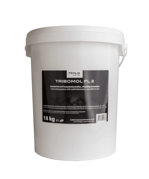 Schwarz weißer 18 kg Eimer Mehrzweckfett Tribomol FL 2 von Classic Fenja