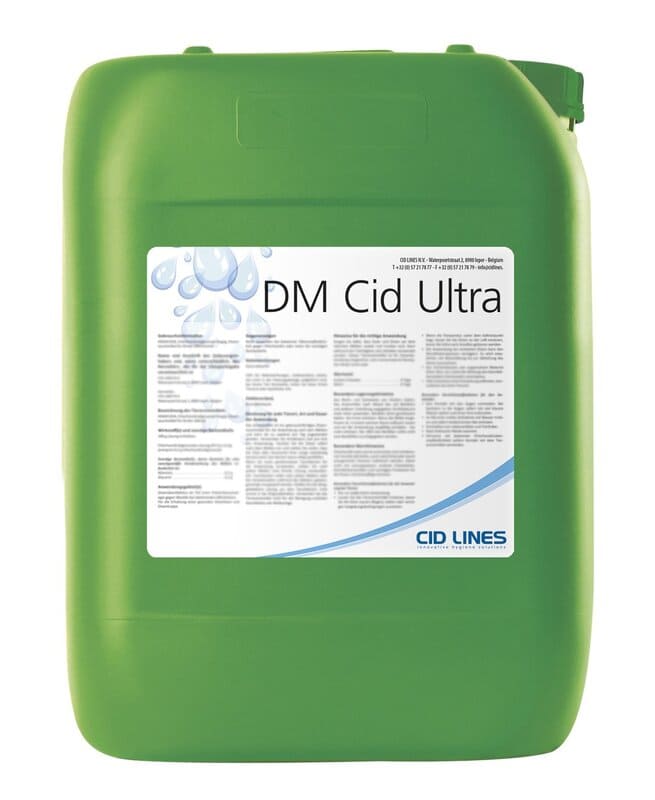 Der grüne 25 kg Kanister DM Cid Ultra von Cid Lines