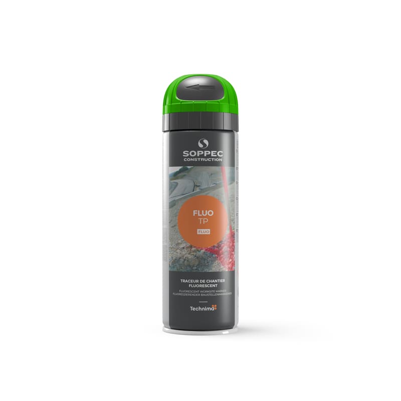 Dunkle Sprühflasche mit grünem Sprühkopf