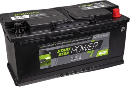 Schwarze Batterie AGM105SS für Start-Stop Fahrzeuge