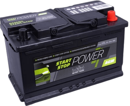 Schwarze Batterie AGM80SS für Start-Stop Fahrzeuge