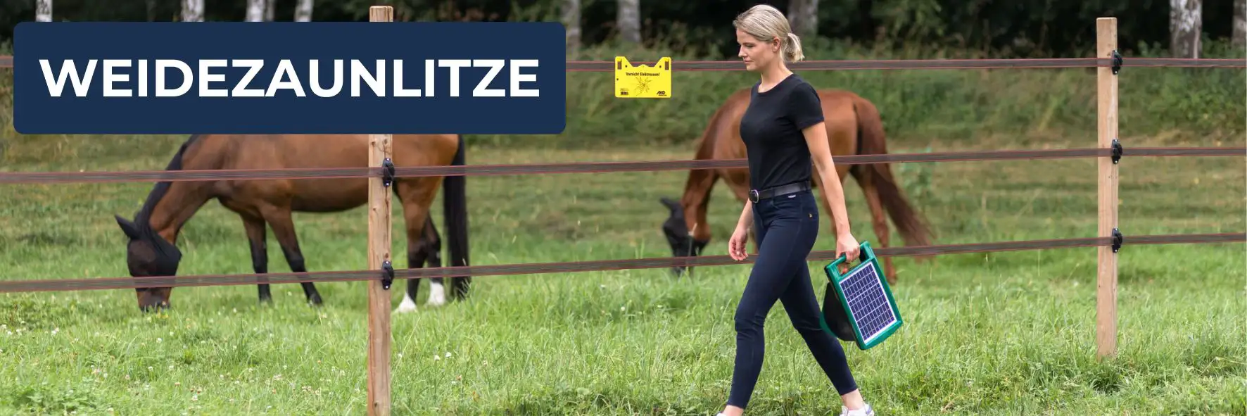 Weidezaunlitze als stromführender Leiter