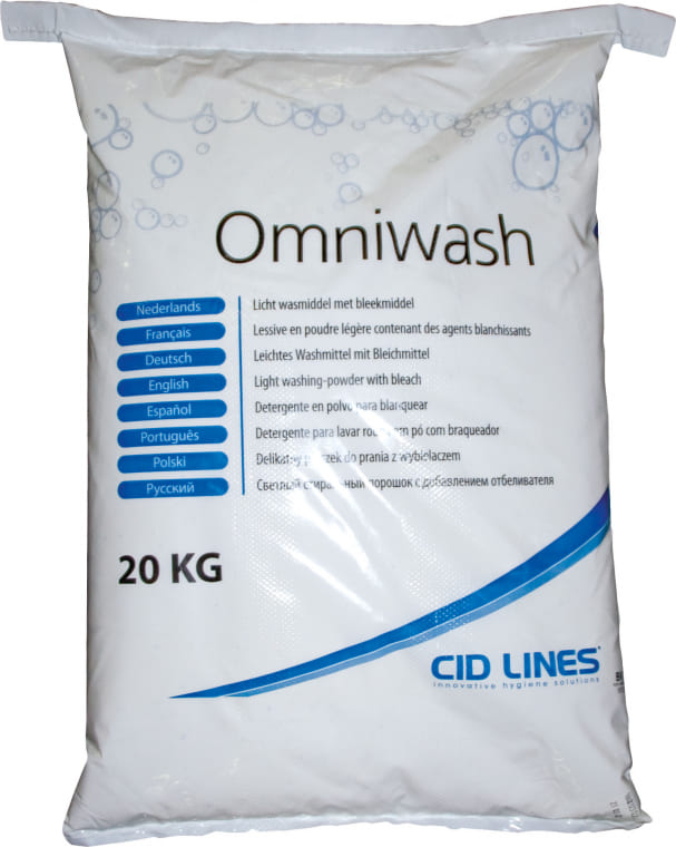Der weiße 20 kg Sack Cid Lines Waschmittel Omniwash Powder