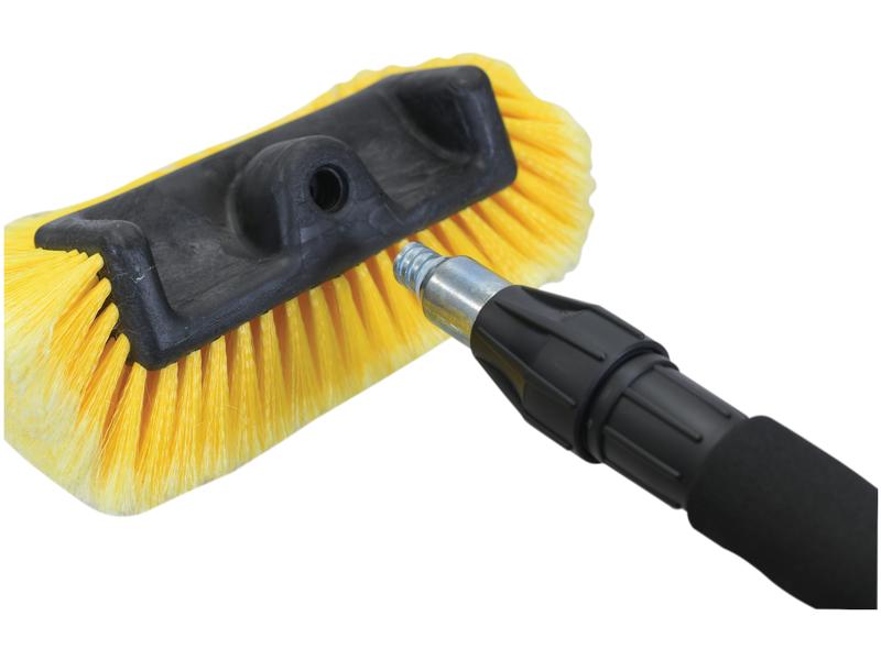 Gelber Waschbürstenkopf